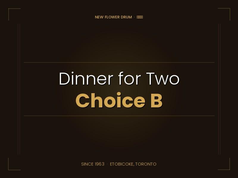 Dinner for Two — B